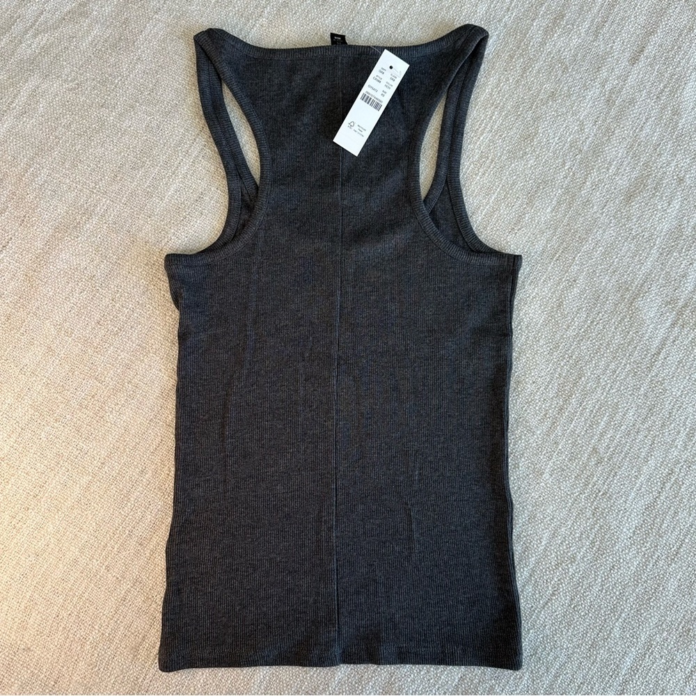 NWT JCrew Women's Gray Tank Top stretchy XS - Picture 7 of 8